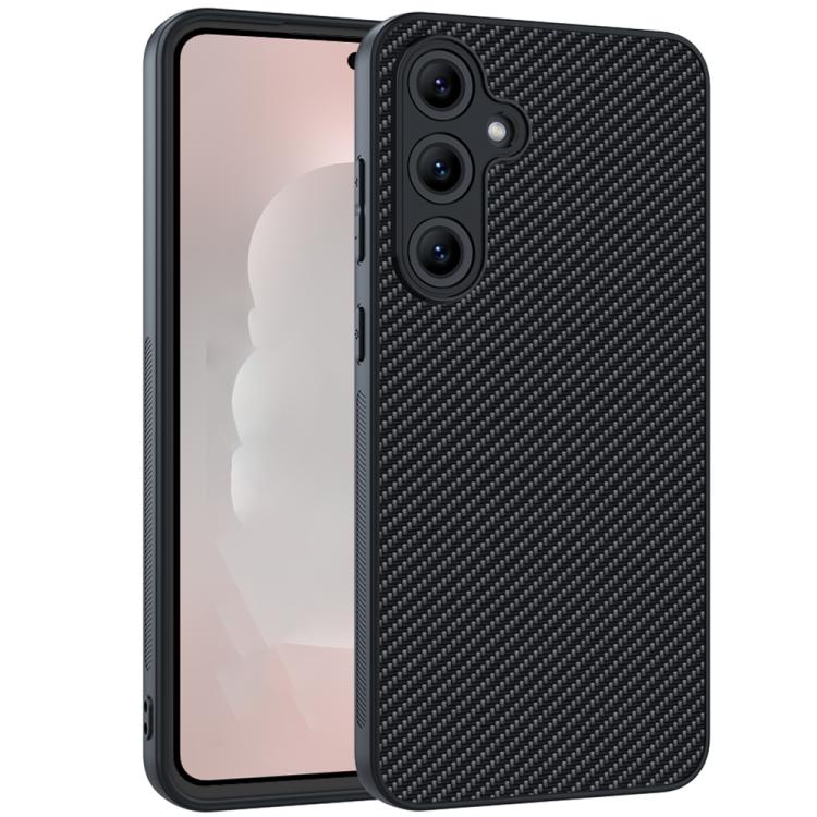 For Samsung Galaxy S25 FE 5G Carbon Fiber Texture Printing Phone Case