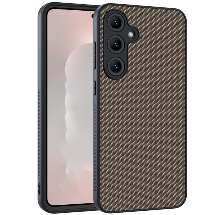 For Samsung Galaxy S25 FE 5G Carbon Fiber Texture Printing Phone Case