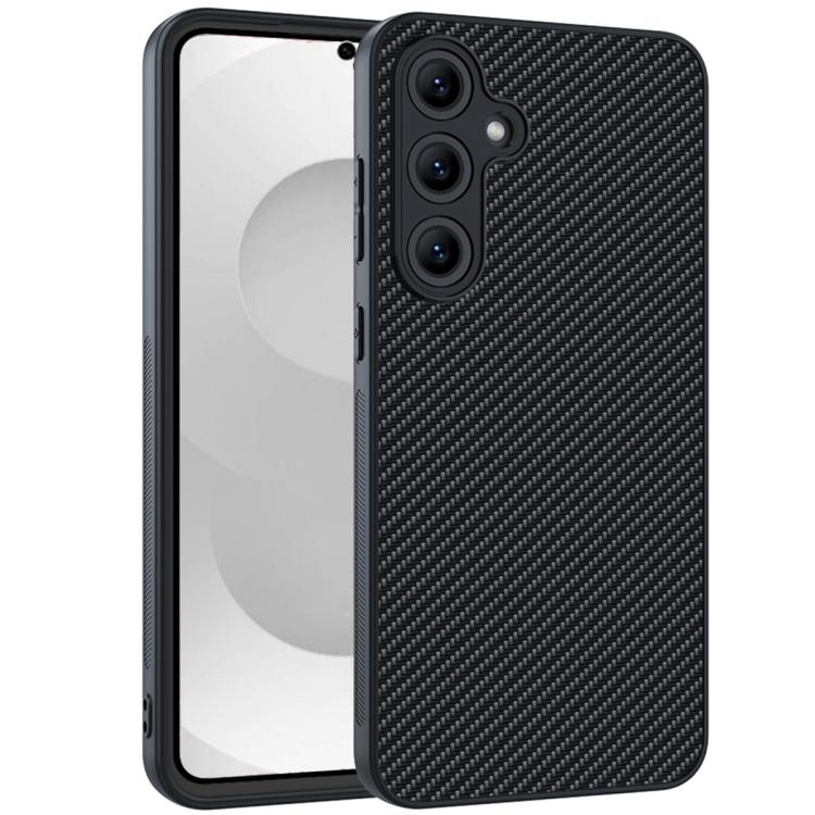 For Samsung Galaxy S26+ 5G Carbon Fiber Texture Printing Phone Case