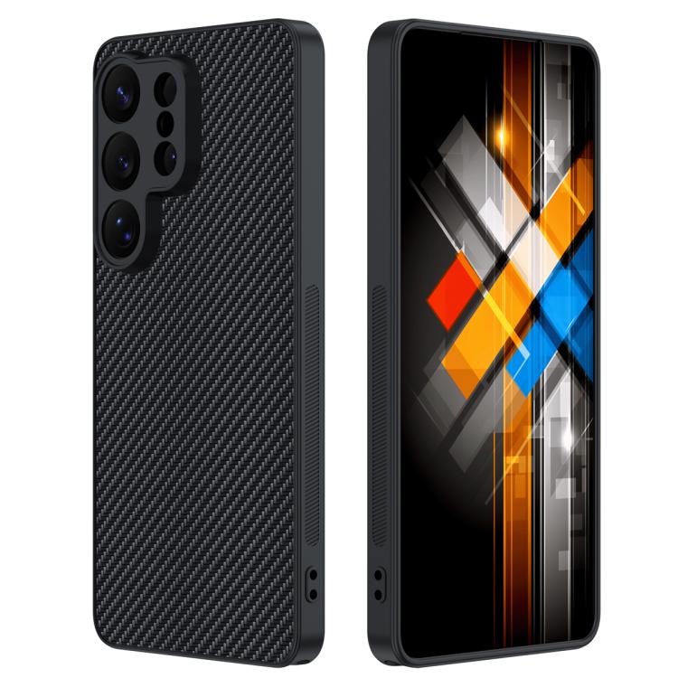 For Samsung Galaxy S26 Ultra 5G Carbon Fiber Texture Printing Phone Case