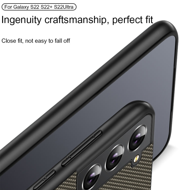 For Samsung Galaxy S26+ 5G Carbon Fiber Texture Printing Phone Case