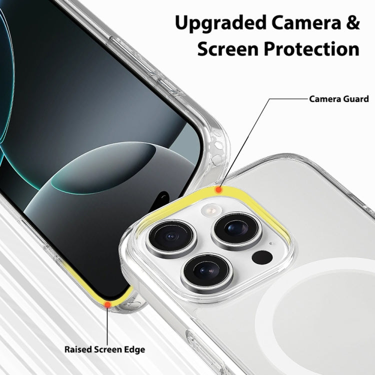 For iPhone 16 Pro Max Camera Control Button Integrated MagSafe Clear Phone Case - Transparent