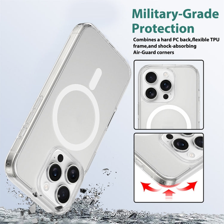 For iPhone 16 Pro Camera Control Button Integrated MagSafe Clear Phone Case - Transparent