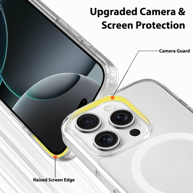 For iPhone 16 Pro Camera Control Button Integrated MagSafe Clear Phone Case - Transparent