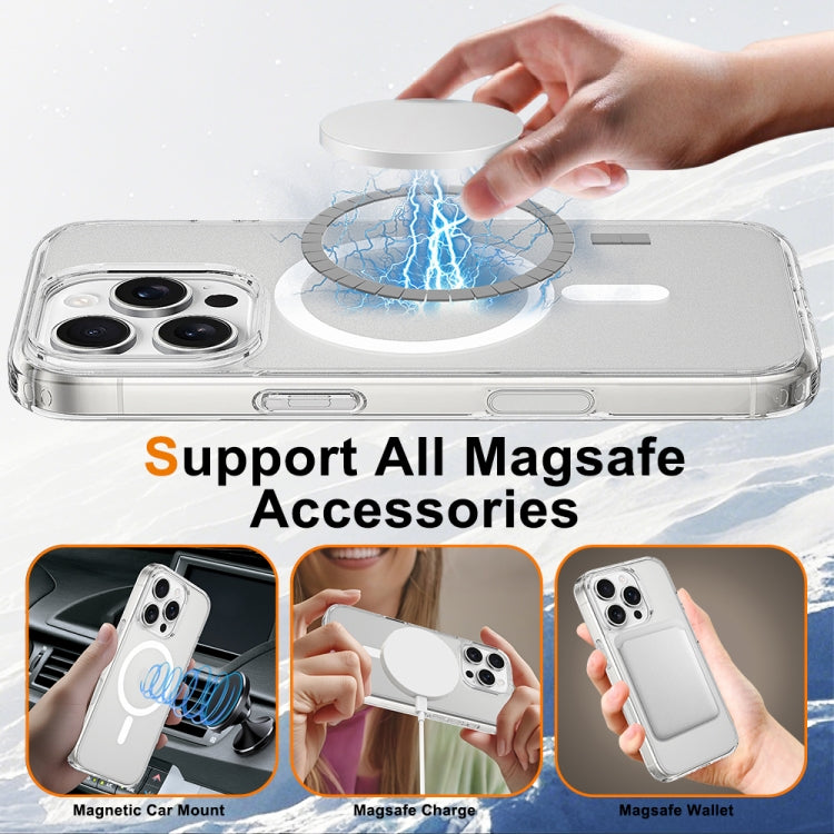 For iPhone 16 Pro Camera Control Button Integrated MagSafe Clear Phone Case - Transparent