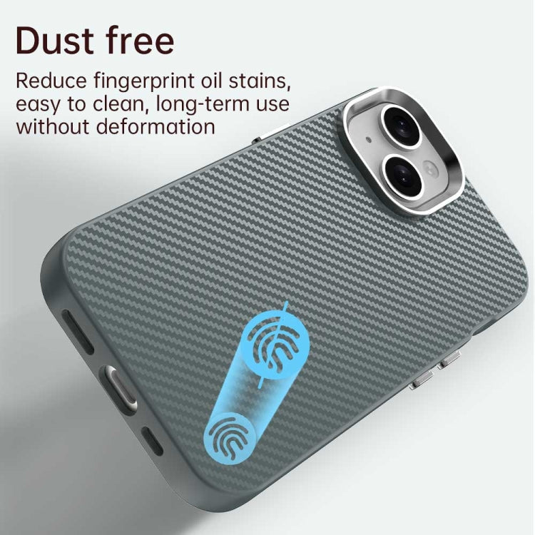 For iPhone 15 Plus Carbon Fiber Series IMD Phone Case