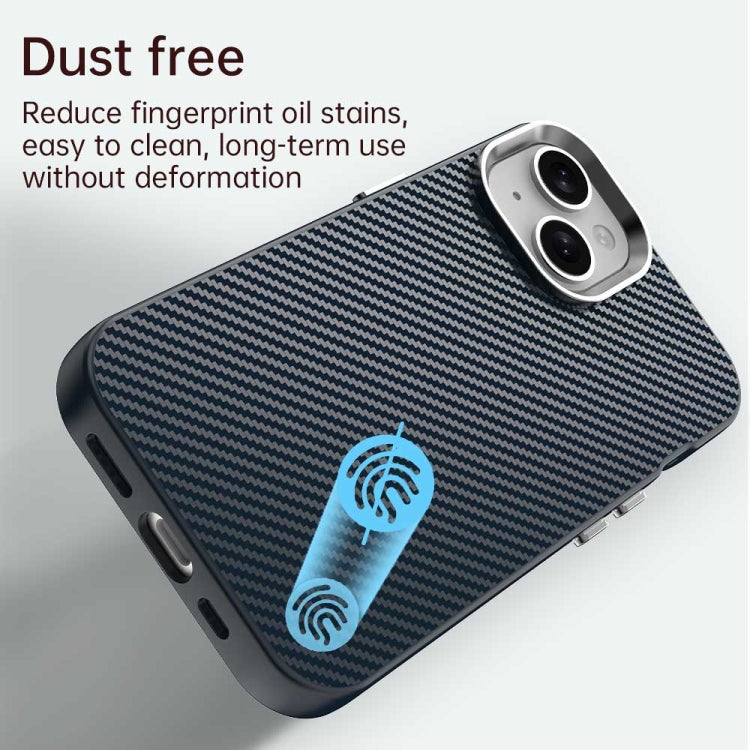 For iPhone 15 Plus Carbon Fiber Series IMD Phone Case
