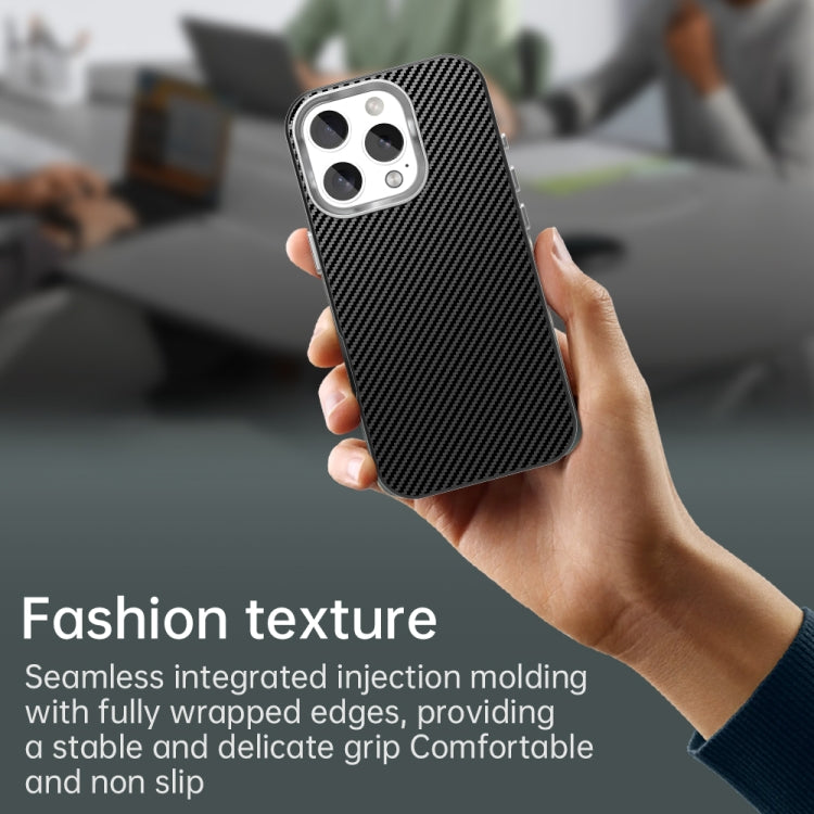 For iPhone 16 Pro Carbon Fiber Series IMD Phone Case