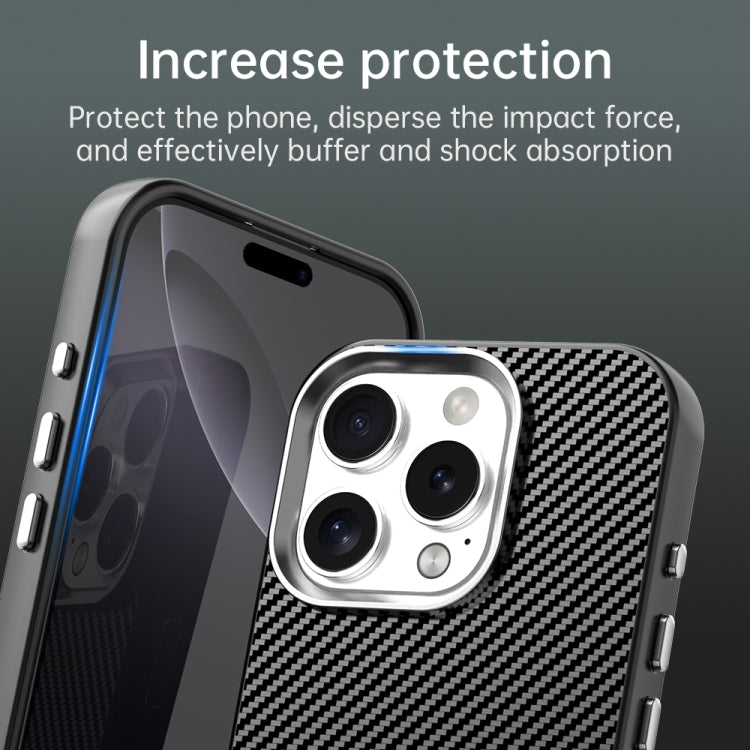 For iPhone 16 Pro Carbon Fiber Series IMD Phone Case