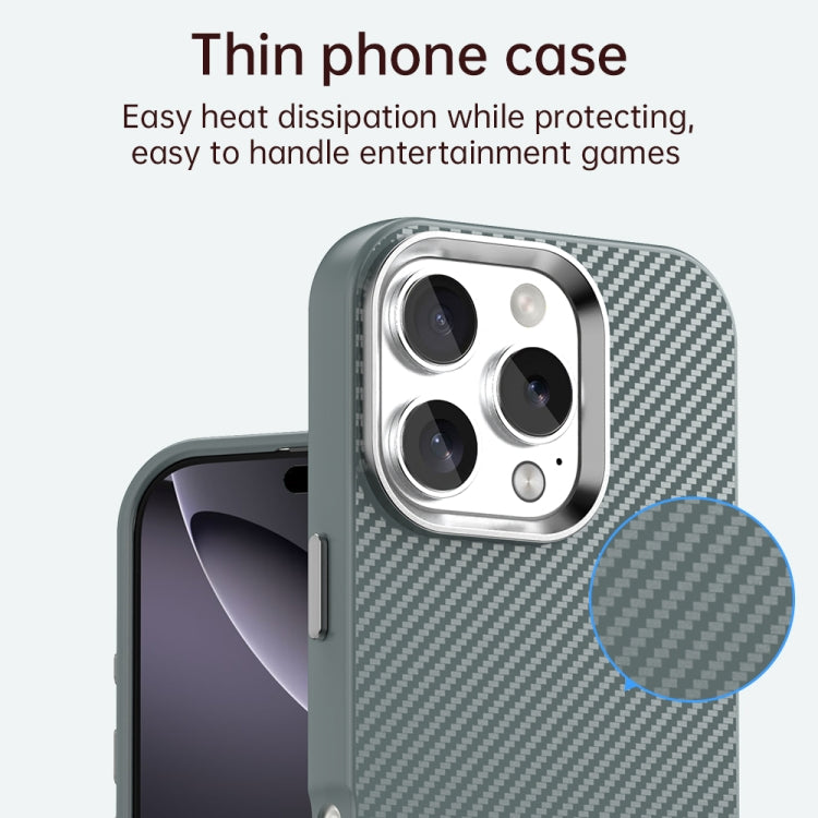 For iPhone 16 Pro Carbon Fiber Series IMD Phone Case