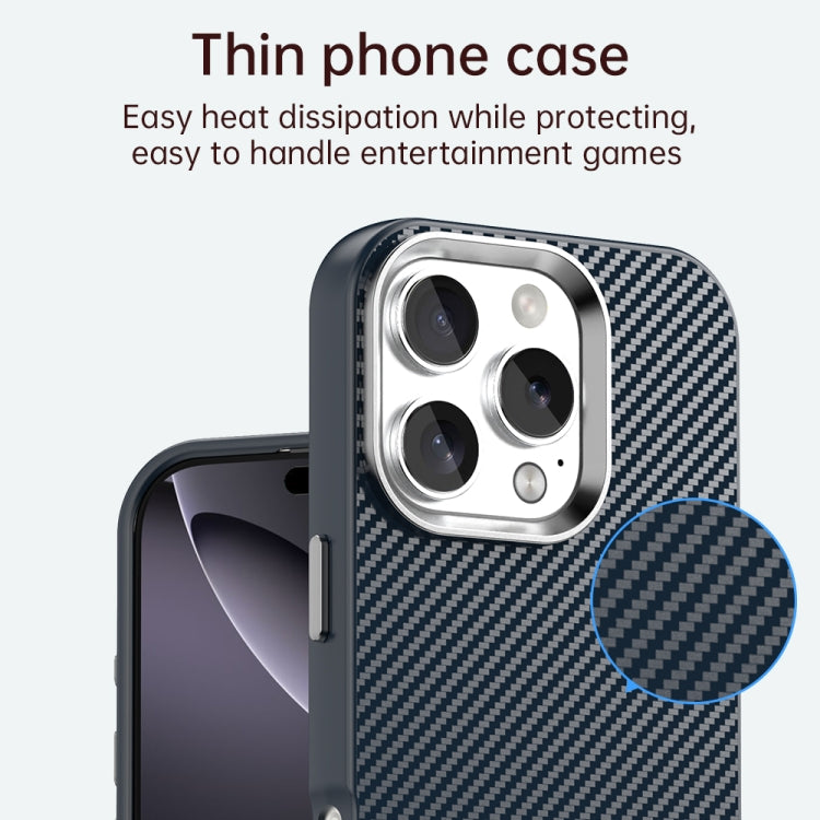 For iPhone 16 Pro Carbon Fiber Series IMD Phone Case