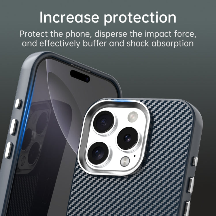 For iPhone 16 Pro Carbon Fiber Series IMD Phone Case