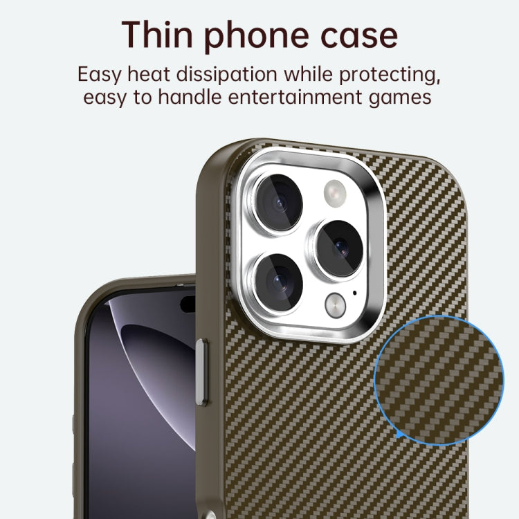 For iPhone 16 Pro Carbon Fiber Series IMD Phone Case