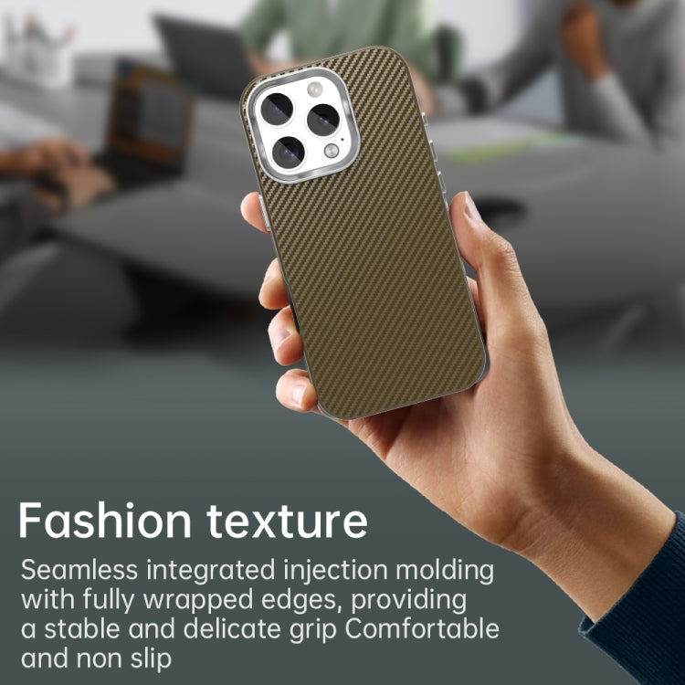 For iPhone 16 Pro Carbon Fiber Series IMD Phone Case