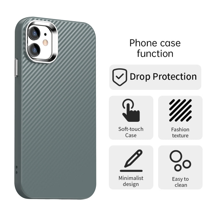 For iPhone 11 Carbon Fiber Series IMD Phone Case
