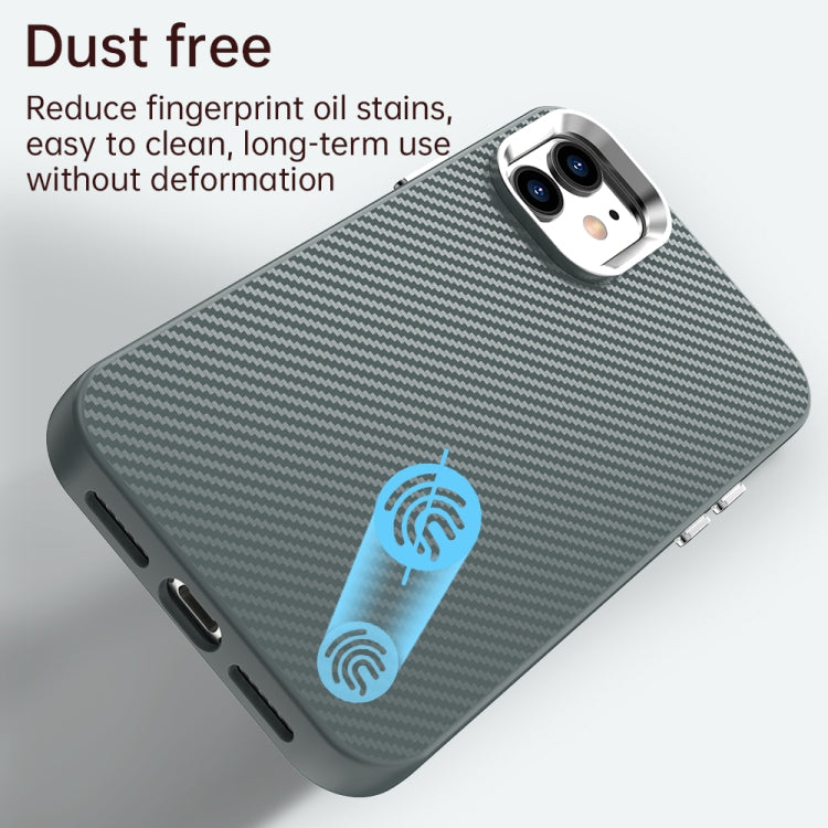 For iPhone 11 Carbon Fiber Series IMD Phone Case