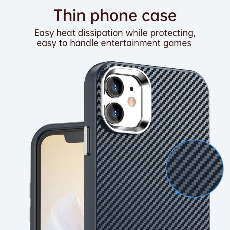 For iPhone 11 Carbon Fiber Series IMD Phone Case