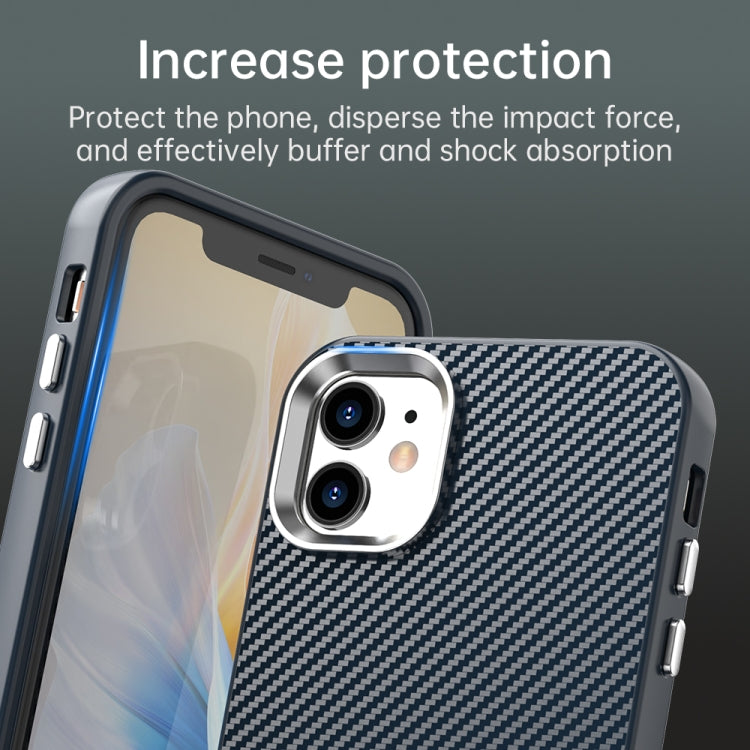 For iPhone 11 Carbon Fiber Series IMD Phone Case