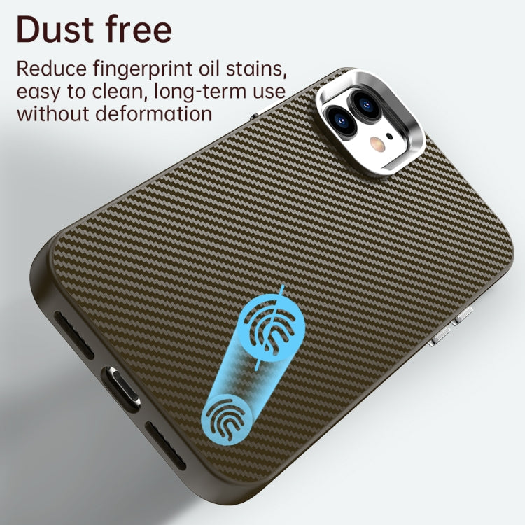 For iPhone 11 Carbon Fiber Series IMD Phone Case