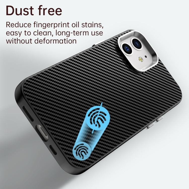 For iPhone 12 Carbon Fiber Series IMD Phone Case