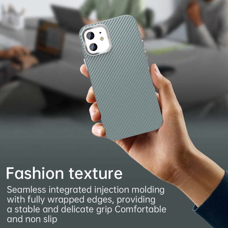 For iPhone 12 Carbon Fiber Series IMD Phone Case