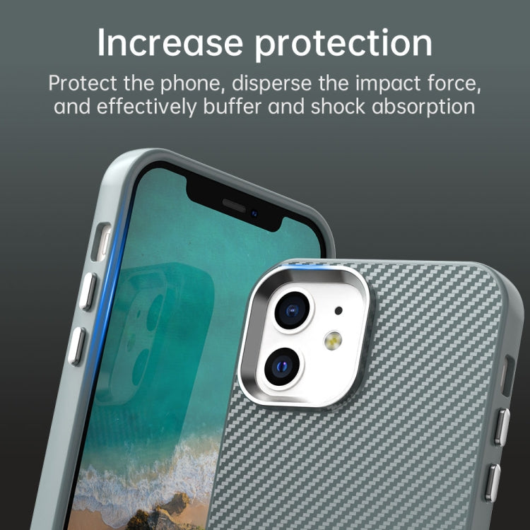 For iPhone 12 Carbon Fiber Series IMD Phone Case