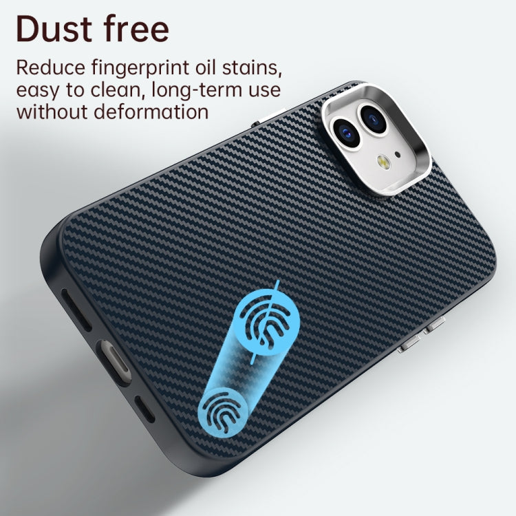 For iPhone 12 Carbon Fiber Series IMD Phone Case