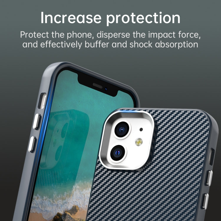 For iPhone 12 Carbon Fiber Series IMD Phone Case