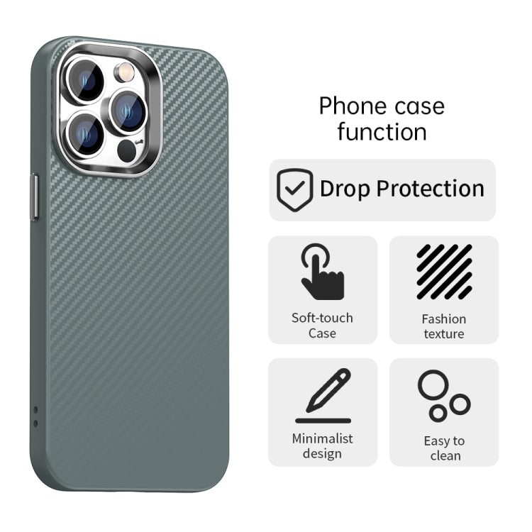 For iPhone 12 Pro Max Carbon Fiber Series IMD Phone Case
