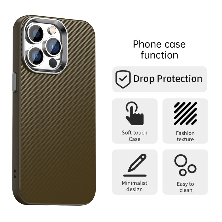 For iPhone 12 Pro Max Carbon Fiber Series IMD Phone Case