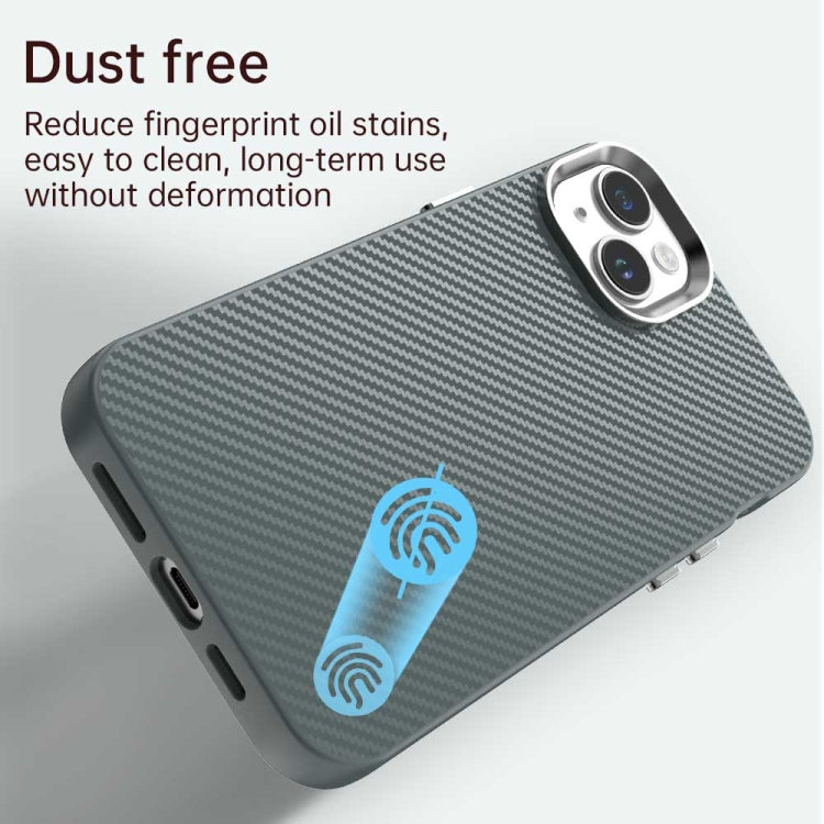 For iPhone 14 Carbon Fiber Series IMD Phone Case