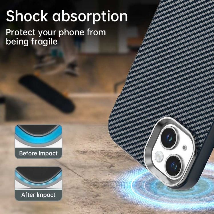 For iPhone 14 Carbon Fiber Series IMD Phone Case