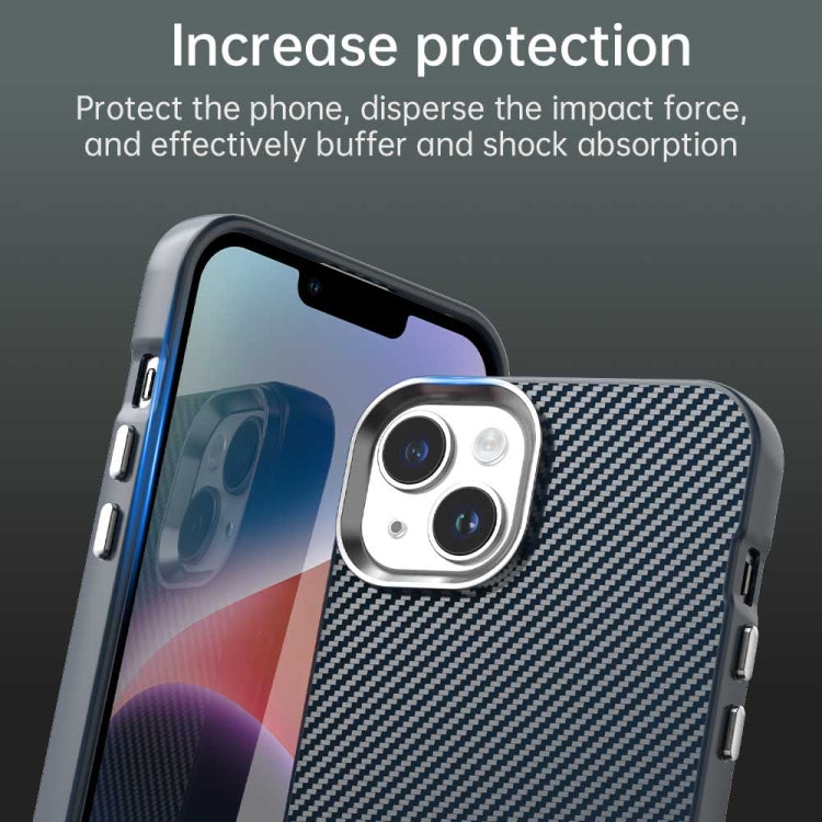 For iPhone 14 Carbon Fiber Series IMD Phone Case