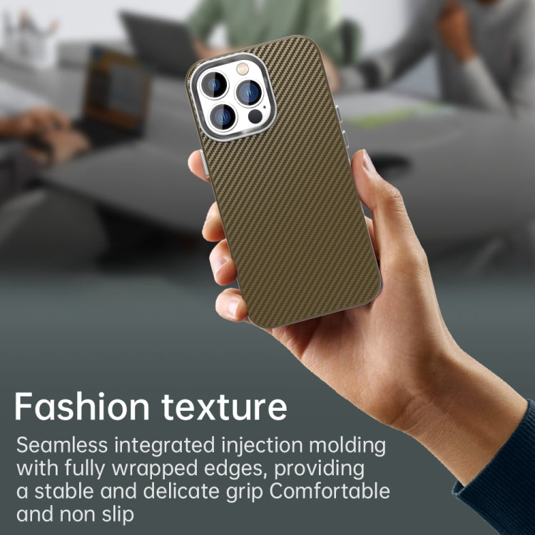 For iPhone 13 Pro Carbon Fiber Series IMD Phone Case