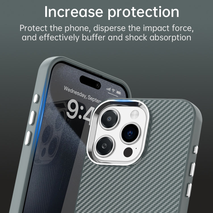 For iPhone 15 Pro Max Carbon Fiber Series IMD Phone Case