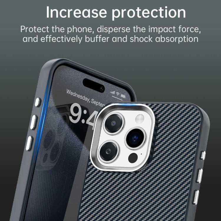 For iPhone 15 Pro Max Carbon Fiber Series IMD Phone Case
