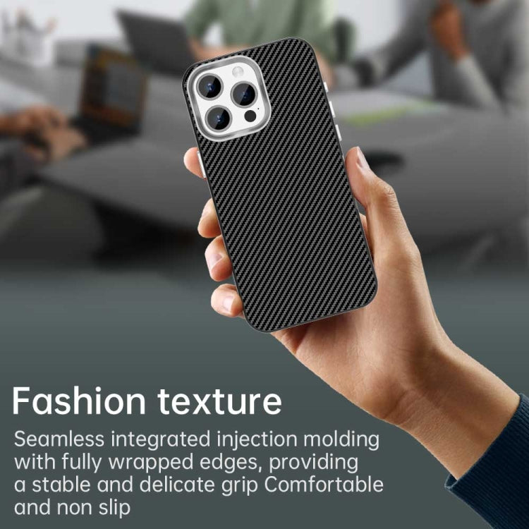 For iPhone 15 Pro Carbon Fiber Series IMD Phone Case