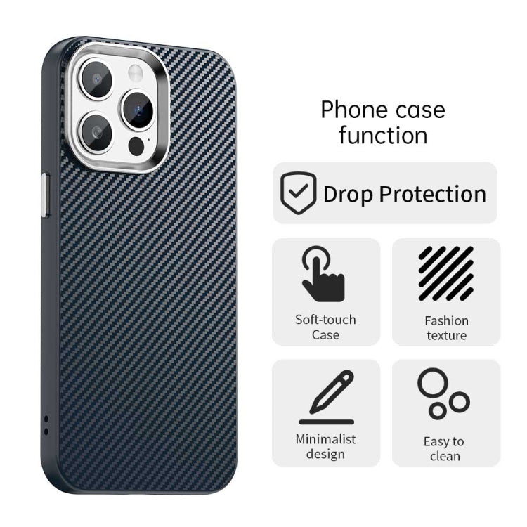 For iPhone 15 Pro Carbon Fiber Series IMD Phone Case