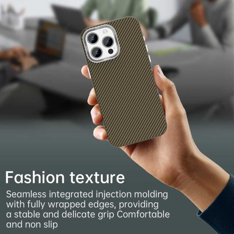 For iPhone 15 Pro Carbon Fiber Series IMD Phone Case