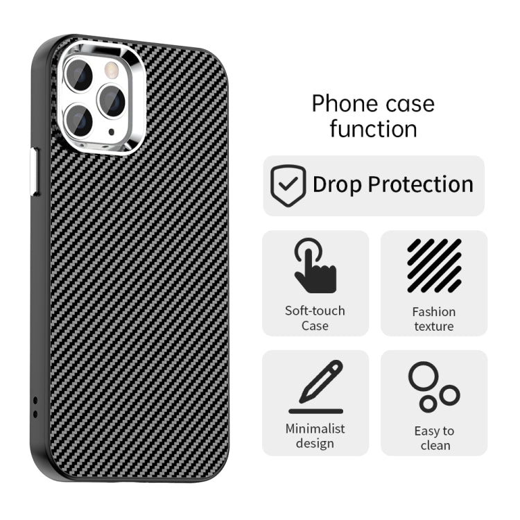 For iPhone 11 Pro Carbon Fiber Series IMD Phone Case
