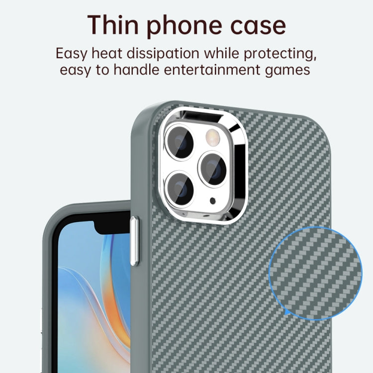 For iPhone 11 Pro Carbon Fiber Series IMD Phone Case