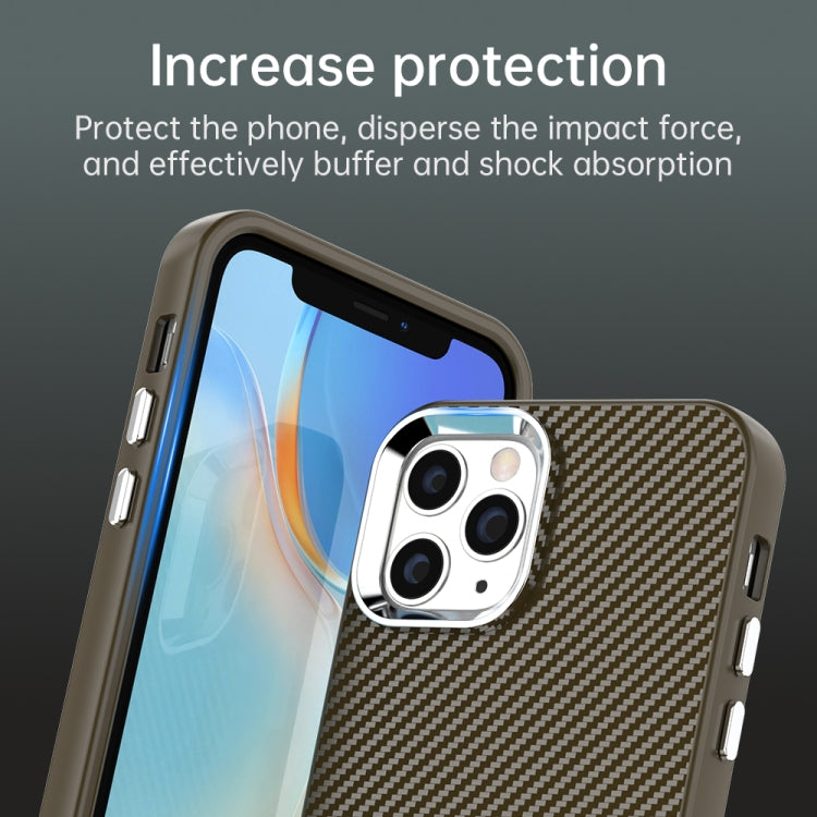 For iPhone 11 Pro Carbon Fiber Series IMD Phone Case