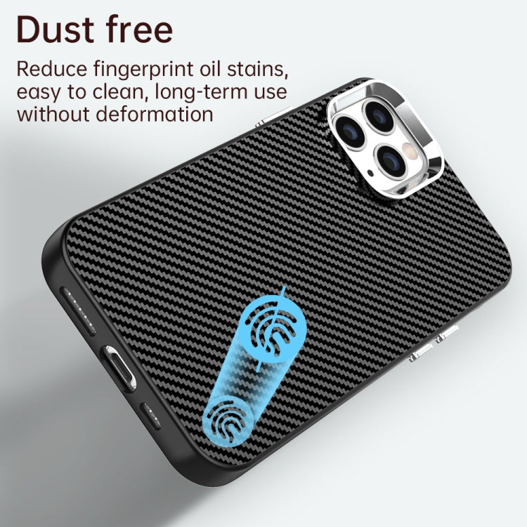 For iPhone 11 Pro Max Carbon Fiber Series IMD Phone Case