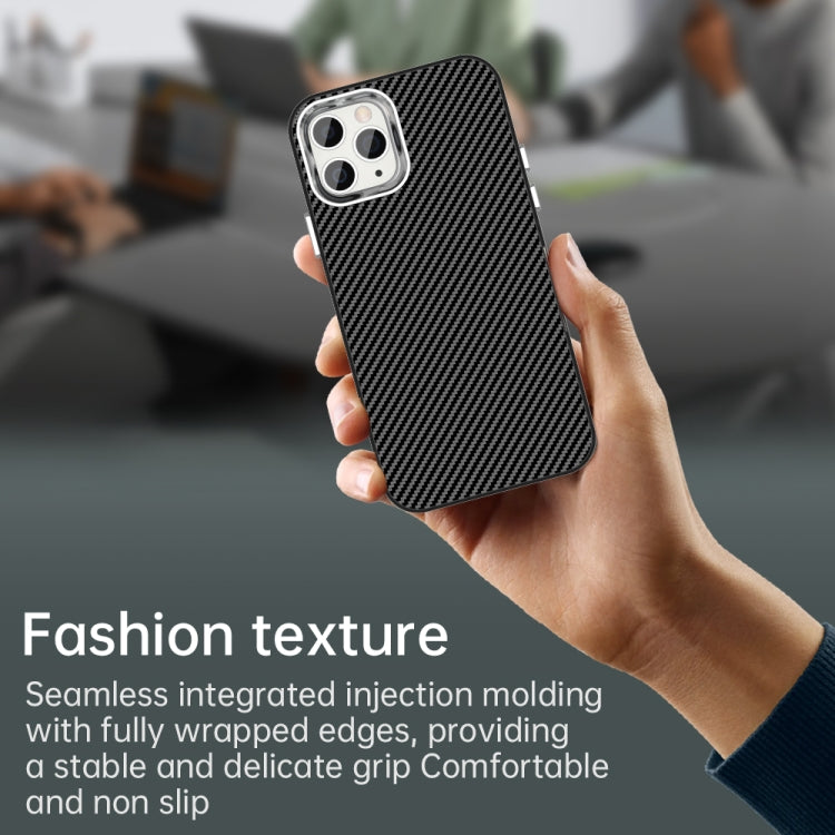 For iPhone 11 Pro Max Carbon Fiber Series IMD Phone Case