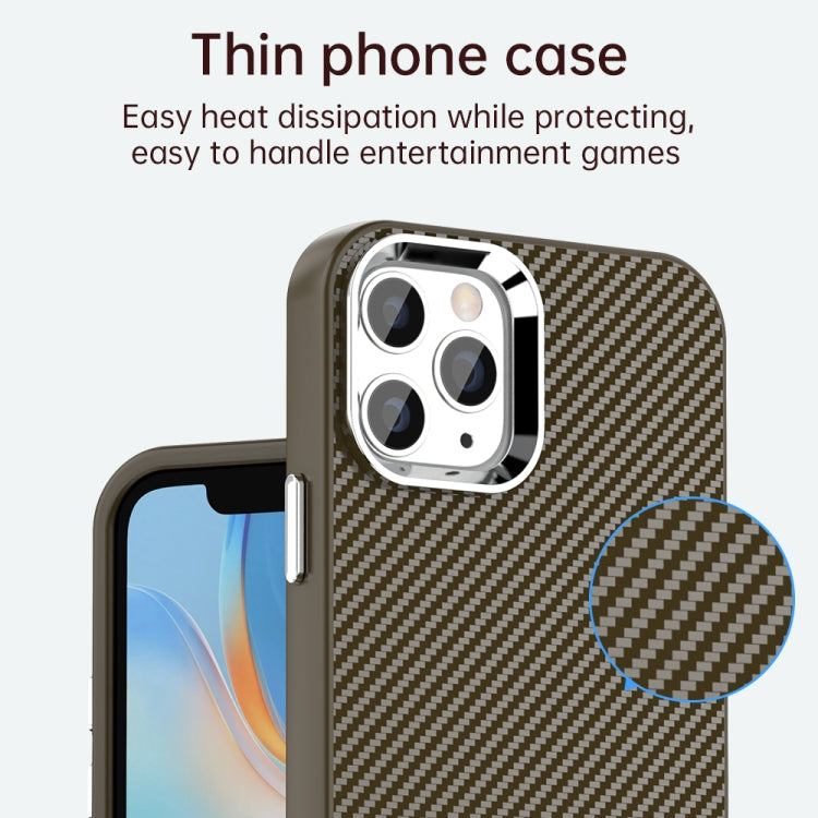 For iPhone 11 Pro Max Carbon Fiber Series IMD Phone Case