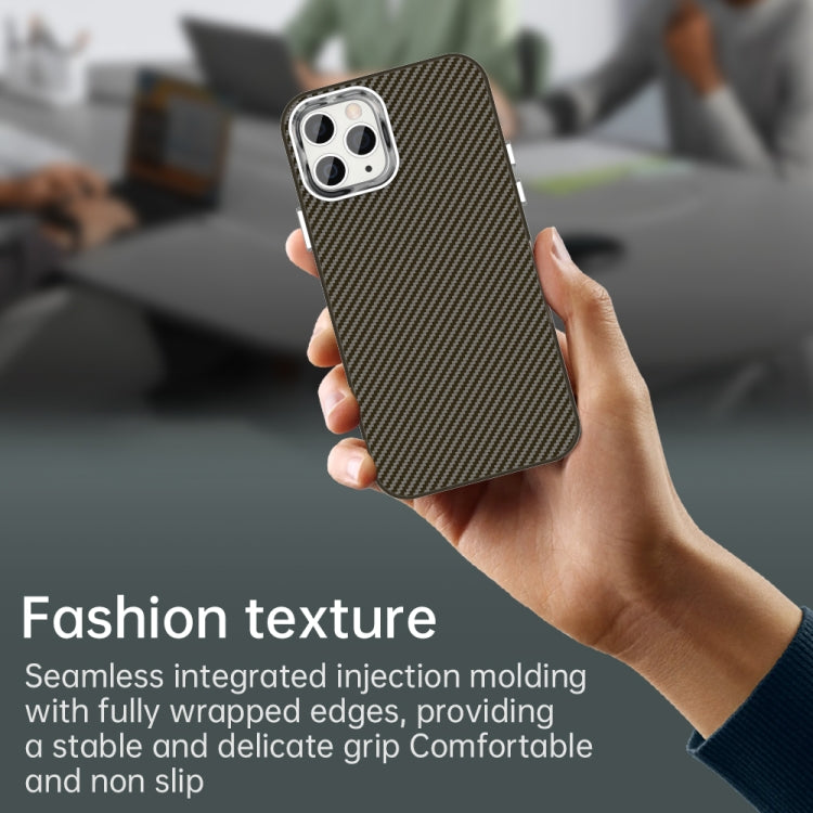 For iPhone 11 Pro Max Carbon Fiber Series IMD Phone Case
