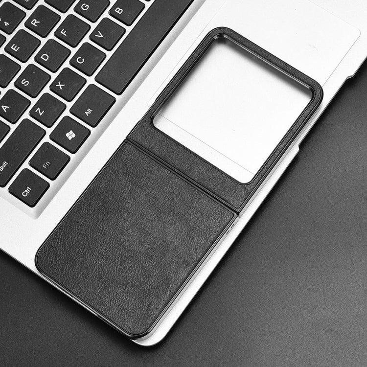 For Infinix Zero Flip Litchi Texture Back Cover Phone Case