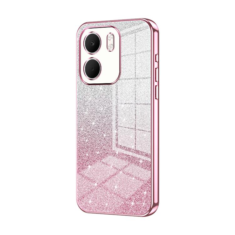 For OPPO A5x 5G Global Gradient Glitter Powder Electroplated Phone Case