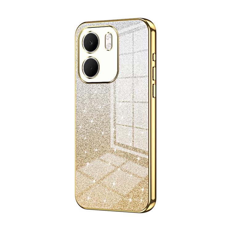 For OPPO A5x 5G Global Gradient Glitter Powder Electroplated Phone Case