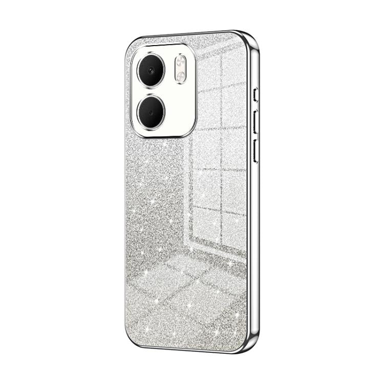 For OPPO A5x 5G Global Gradient Glitter Powder Electroplated Phone Case